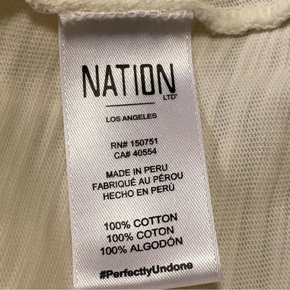NATION LTD NWOT Ennis Feminine Workshirt in Off White - Picture 8 of 9
